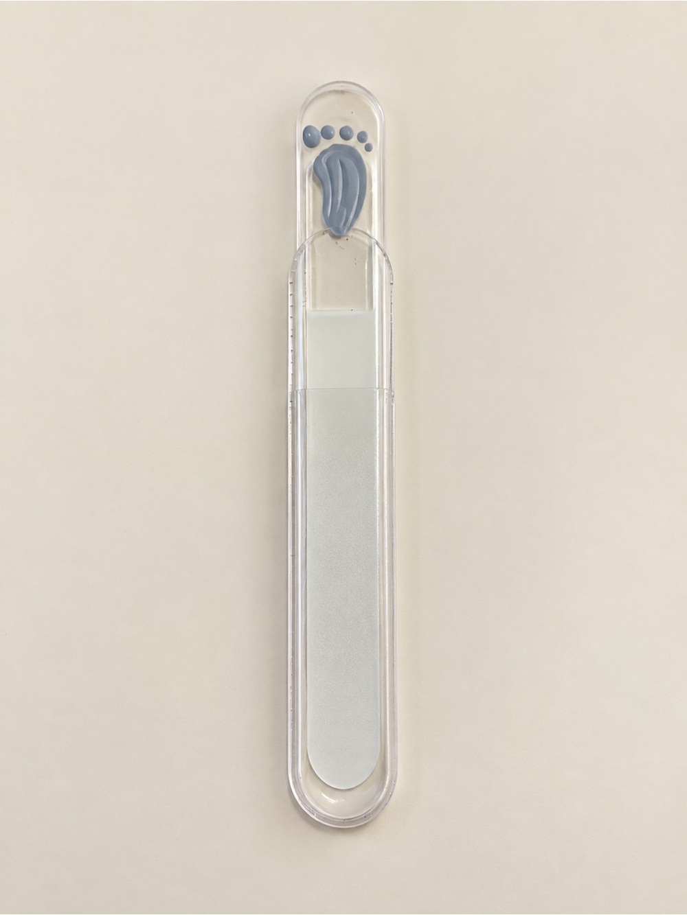 Baby Glass Nail File with Protective Case Gentle Infant Manicure Tool